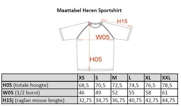 Heren Sportshirt Camping Witte - sporty royal blue