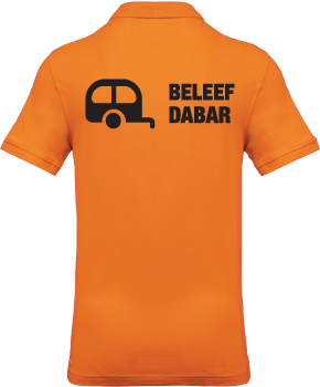 Poloshirt Camping de Drecht - orange